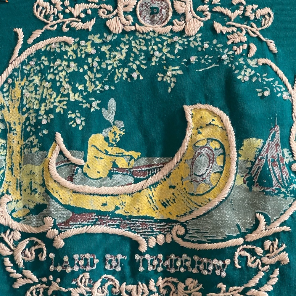 𝔻𝕆𝕌𝔹𝕃𝔼 𝔻 ℝ𝔸ℕℂℍ Turquoise Graphic Short Sleeve Top - Picture 3 of 9